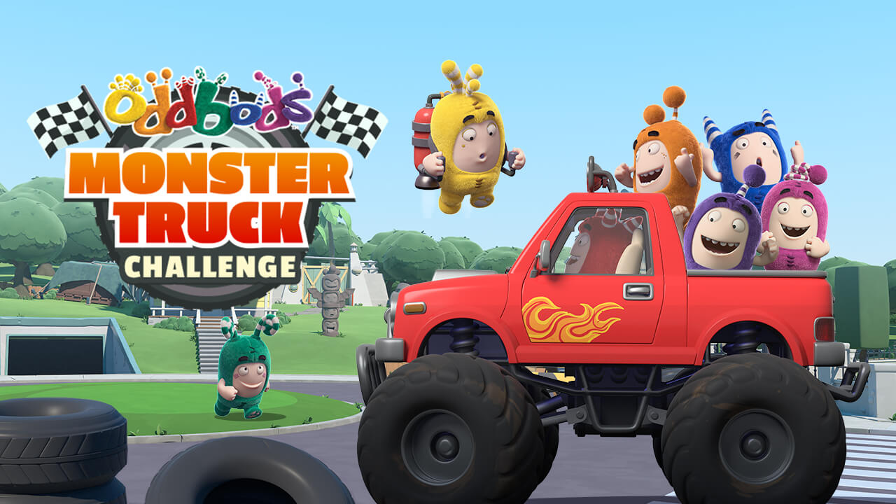 Jeu Oddbods Monster Truck Challenge à Jeux 123